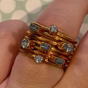 Henri Bendel stacked ring size 7.5